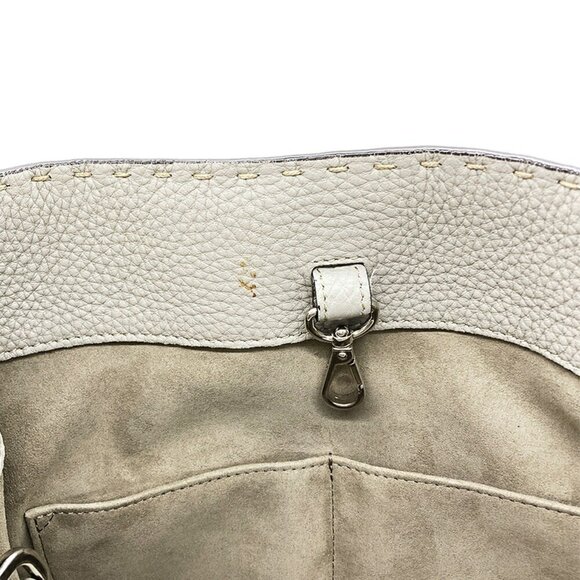 FENDI Gray Leather Shoulder Bag - Picture 8 of 10